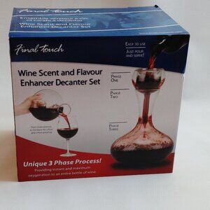 FINAL TOUCH Wine Scent and Flavour Enhancer Decanter Set BNIP